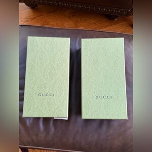 Gucci Olive Green shoe boxes